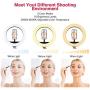 18 inch LED Ring Light with Tripod Stand Dimmable Makeup Selfie Ring Light for Studio Portrait YouTube Vlog Video Shooting with Carrying Bag and Remote Controller