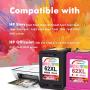 INKMATE Remanufactured Ink Cartridge Replacement for HP 62XL Ink Cartridge Combo Pack Black and Color for Envy 5660 5540 OfficeJet 5740 250 Printer(1 Black, 1 Tri-Color)