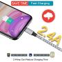 TAKAGI iPhone Charger, Lightning Cable 3Pack 6FT Nylon Braided Fast Charging High Speed Data Sync Transfer Cord Power Connector Compatible with iPhone 12 11 Pro Max XS XR X 8 7 Plus for iPad