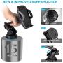 BTMAGIC Car Phone Mount, Dashboard Car Phone Holder, Ultimate Hands-Free Phone Holder for Car Dashboard, Washable Super Suction Cup (Black2)