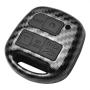 TANGSEN Key Fob Case Carbon Fiber Pattern Plastic Black Silicone Cover for Toyota Land Cruiser FJ Cruiser Lexus Es300 Ls430 Lx470 Rx300 Rx330 Rx350 Rx400h 3 Button Keyless Entry Remote