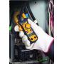 IDEAL INDUSTRIES INC. 61-744 Clamp Meter 600 Amp AC with NCV, Voltage Indicator, CATIII for 600v, Yellow