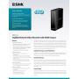 D-Link Network Video Recorder with HDMI Output, 1 Bay SATA HDD Interface Supports up to 9 Network Cameras, Standalone Storage Device (DNR-312L), Black