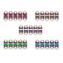 KOOKYE Lilypad LEDs Red/Yellow/White/Blue/Green (25x Lilypad LED) for Arduino Rapsberry Pi
