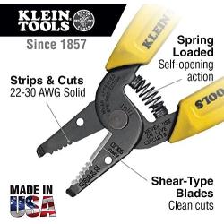 Klein Tools 11047 Wire Stripper/Cutter, 22-30 AWG Solid Wire