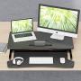 ZHU CHUANG Stand Up Desk Standing Desk Converter Gas Spring Sit Stand Desk Workstation Sit to Stand Desk Riser (Black 1)