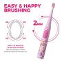 Vekkia Sonic Rechargeable Kids Electric Toothbrush, 3 Modes with Memory, Fun & Easy Cleaning, 31000 Strokes, IPX7 Waterproof, 2-Min Timer for Age 3+, 4 Soft Bristles