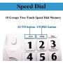 HePesTer P-02 Amplified Large Button Corded Phone for Senior Home Landline Telephone Wall Mountable Elderly Phones for Low Vision(White)