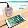 Universal Travel Adapter International All in One Plug (Rose Gold)- w/4 USB Ports Work - 150+ Countries - 220 Volt Adapter - Travel Adapter Type C A G I for UK Japan Germany France EU European