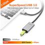 WEme USB 3.0 Active Extension Cable, 32 Feet 10 Meter USB 3.0 Extender Cord for Oculus VR, Xbox 360 Kinect, PlayStation with 5V2A Power Adapter, Aluminum