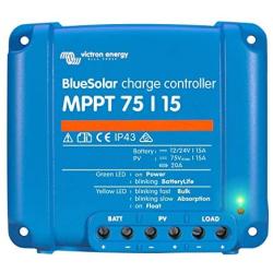 Victron Energy BlueSolar MPPT 75V 15 amp 12/24-Volt Solar Charge Controller