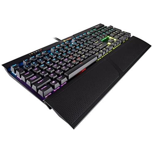 Corsair K70 RGB MK.2 Rapidfire Mechanical Gaming Keyboard - USB Passthrough & Media Controls - Fastest & Linear - Cherry MX Speed - RGB LED Backlit