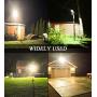 GDIDEA 100W LED Flood Light, LED Stadium Lights, Outdoor led Flood Lights, 10000lm 3000K IP67 Waterproof Floodlight for Yard, Playground, Basketball Court