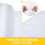 Fuxury Bubble Cushioning Wrap Roll Air Bubble Roll 1 Roll 36 Feet,Perforated Every 12'',Included 10 Fragile Sticker Labels for Packaging Moving Shipping Boxes Supplies