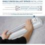 Hyperikon 4 Foot LED Tube, T8 T10 T12 40 Watt Replacement (18W), Single End Ballast Bypass, Frosted Lens, UL, Bright White, 24 Pack