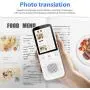 Language Translator Device Portable Voice Translator Support WiFi/Hotspot/Offline Smart Translator Device Two Way Real Time 2.4 Inch Touch Screen 138 Languages (White)