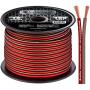 InstallGear 16 Gauge AWG 100ft Speaker Wire 99.9% Oxygen-Free Copper True Spec and Soft Touch Cable - Red/Brown