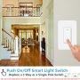 3 Way Smart Wi-Fi Light Switch, Individual 3 Way Switch(only one Needed),Compatible with Alexa Google Assistant & IFTTT,Remote Control, Timing Function No Hub Required,ETL Certified(2-Pack)
