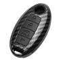 TANGSEN Key Fob Case Black Cover for INFINITI EX FX X G JX M Q QX Series for NISSAN ALTIMA COUPE ARMADA GTR MAXIMA MURANO CROSS CABRIOLET PATHFINDER ROGUE SENTRA VERSA 4 Button Keyless Entry Remote