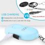 YDO Safe Personal Alarm, 130db Personal Safety Alarm Siren Song for Women Keychain with USB Rechargeable, LED Flashlight, Emergency Self Defense Safe Sound for Kids & Elderly (Blue)