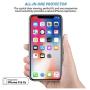 [4 Pack] Screen Protector for iPhone X, iPhone XS, iPhone 11 Pro, Beam Electronics Tempered Glass Screen Protector- 99% Touch Accurate with Easy Installation Tray and Accessories
