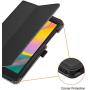 Fintie Folio Case for Samsung Galaxy Tab A 8.0 2019 Without S Pen Model (SM-T290 Wi-Fi, SM-T295 LTE), [Corner Protection] Slim Fit Premium Vegan Leather Stand Cover, Black