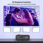 Bluetooth WiFi Video Projector HD Home Theater Digital LCD LED Proyector with 4600 Lux Android Projector for Indoor Outdoor Entertainment Game HDMI USB VGA AV TV Stick Xbox Blue-ray Player Wii Laptop