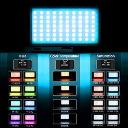 Pixel G1s RGB Video Light with Portable Tripod Stand, 8500K Light Panel with Aluminum Alloy Body for Product Portrait YouTube Photography Video Conference Studio Shooting
