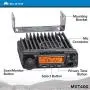 Midland 40 Watt GMRS MicroMobile Two-Way Radio - Long Range Walkie Talkie, 8 Repeater Channels, 142 Privacy Codes