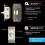 Enbrighten Almond Add QuickFit and SimpleWire, Z-Wave/Zigbee Smart Lighting Controls, Compatible with Alexa, Google Assistant, NOT A STANDALONE Switch, Toggle, 12732