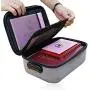 EVA Hard Shell Shockproof Digital Product &File Storage Bags,A4 Letter Size Safe Document Organizer with Code Lock,Portable Home Office Trave Filing Storage Bag for Files,Electronic Accessories Gray…