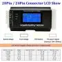Computer PC Power Supply Tester, ATX/ITX/IDE/HDD/SATA/BYI Connectors Power Supply Tester, 1.8 LCD Screen (Aluminum Alloy Enclosure)
