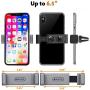 BESTRIX Phone Vent Holder Cell Phone Mount Holder for Car with Double Clamp Grip, Compact & Durable for iPhone, Galaxy and All Smartphones Up to 6.5'' BESTRIX Phone Vent Holder Cell Phone Mount Holder for Car with Double Clamp Grip, Compact & Durable for iPhone, Galaxy and All Smartphones Up to 6.5''