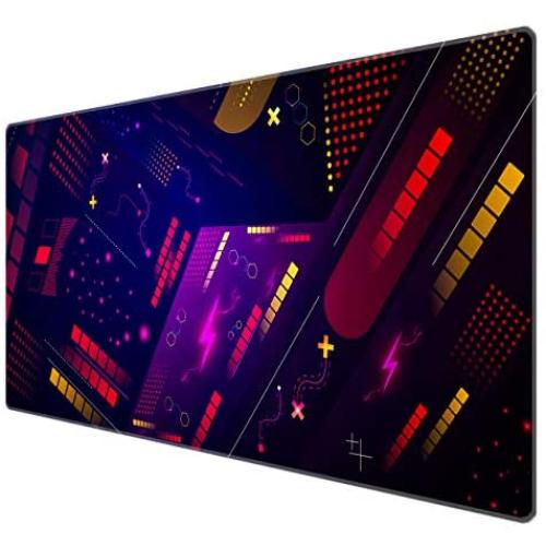 Benvo Extended Mouse Pad Large Gaming Mouse Pad- 35.4x15.7x0.12 inch Computer Keyboard Mouse Mat Non-Slip Mousepad Rubber Base and Stitched Edges for Game Players, Office, Study, Game Design