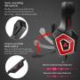 Xbox One Headset with Mic LED Light On Ear Gaming Headphone PS4,3.5mm Wired Gaming Headset for PC Mac Laptop Nintendo Switch Gamer Headphone (Red)