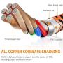 WUYA iPhone Charger MFi Certified 5 Pack - 6FT Lightning Cable Nylon Woven High Speed Data Sync Cord Compatible iPhone 12 11 Pro Max X 8 7 6S Plus SE - Color