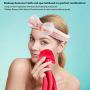 Makeup Remover Cloth 3 Pack + Spa Hairband 1 Pack - Reusable Microfiber Towel, Move Makeup Instantly, Suitable for All Skin Types, Spa Headband Bowknot Makeup Shower Headbands for Washing Face Shower Spa