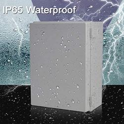 Ogrmar ABS Plastic Dustproof Waterproof IP65 Junction Box Universal Durable Electrical Project Enclosure With Lock (11.8''x7.8''x6.3'')