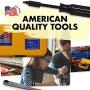 Chapman MFG 7331 All-Purpose Standard Screwdriver Set - Includes Phillips, SAE Allen Hex & Slotted/Flathead Bits, Complete Set Offers 24 USA Made Insert Bits + Mini Ratchet Hand Tool (Desert Tan Case)