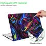 Funut Laptop Case for MacBook Pro 15 inch 2019 2018 2017 2016 Release A1990/A1707, Rubberized Plastic Hard Shell Case and Keyboard Cover for Apple MacBook Pro 15'' Touch Bar and Touch ID,Creative