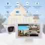 CasaCam VS2104 8-CH Wireless NVR with 10.1'' LCD & 4x1296p (3MP) FHD Cameras, AC Powered, 1TB HDD Installed