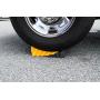 Camco 44423 RV Curved Leveler with Chock - Easy Drive-on Leveler Adds Up to 4'' in Height