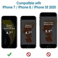 JETech Case for iPhone SE 2020 2nd Generation, iPhone 8 and iPhone 7, 4.7-Inch, Shockproof Bumper Cover, Anti-Scratch Clear Back (Dark Grey)