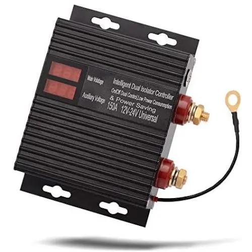 150 Amp Dual Battery Smart Isolator Universal 12V/24V Voltage Sensitive Relay for ATV, UTV, RV, Truck, Jeep, SUV Off-Roader Vehicle, High Current Battery Protection Split Charge Starter Relay