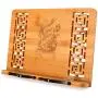 MEGREZ Bamboo Foldable Book Stand (13.2 x 9.4 inch) Reading Frame Rest holder Cookbook Cook Stand/Tablet PC textbook/Music Document Stand/Desk Bookrest with Retro Hollow, Dragon MEGREZ Bamboo Foldable Book Stand (13.2 x 9.4 inch) Reading Frame Rest holder Cookbook Cook Stand/Tablet PC textbook/Music Document Stand/Desk Bookrest with Retro Hollow, Dragon