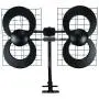 Antennas Direct Clearstream 4 TV Antenna, 70+ Mile Range, UHF, Multi-Directional, Indoor, Attic, Outdoor, Mast W/Pivoting Base/Hardware/Adjustable Clamp/Sealing Pads, 4K Ready, Black – C4-CJM