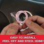 ToolEpic for Dodge Challenger Charger Hellcat Decor Accessories 2015-2021 - Engine Start Stop Button Overlay Sticker Emblem - Push to Start Button Ruby Red Badge Cover - Perfect for Decals