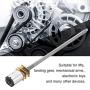 DC Long Shaft Gear Motor Threaded Rod Reduction Motor High Precision Long Output Shaft Gearmotor for Electronic Lock(12V 600RPM)