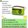 BT18433 BT-18433 BT28433 BT184342 BT-184342 BT284342 BT1011 BT-1011 OXWINOU Replacement Battery for AT&T and Vtech BT-8300 BATT-6010 89-1326-00-00 89-1330-01-00 CPH-515D Cordless Phone(Pack of 4)