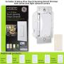 GE Enbrighten Z-Wave Plus Smart Touch Panel Dimmer Switch, Smooth Seamless Dimming, In-Wall, Includes White and Lt. Almond Paddle, Zwave Hub Required, Works with SmartThings, Wink, Alexa, 14289
